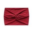 thumbnail image 1 of Women's Fashion Casual Yoga Hairband, Sports Elastic Wide Headband, Sweat Absorbing Workout Headband for Yoga, Gym and Running, Non-Slip Head Wrap-Red, 1 of 4