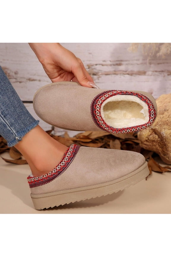 Women’s Fashion Classic Snow Boots - Thickened Flat, Warm Winter Outdoor Anti-Slip