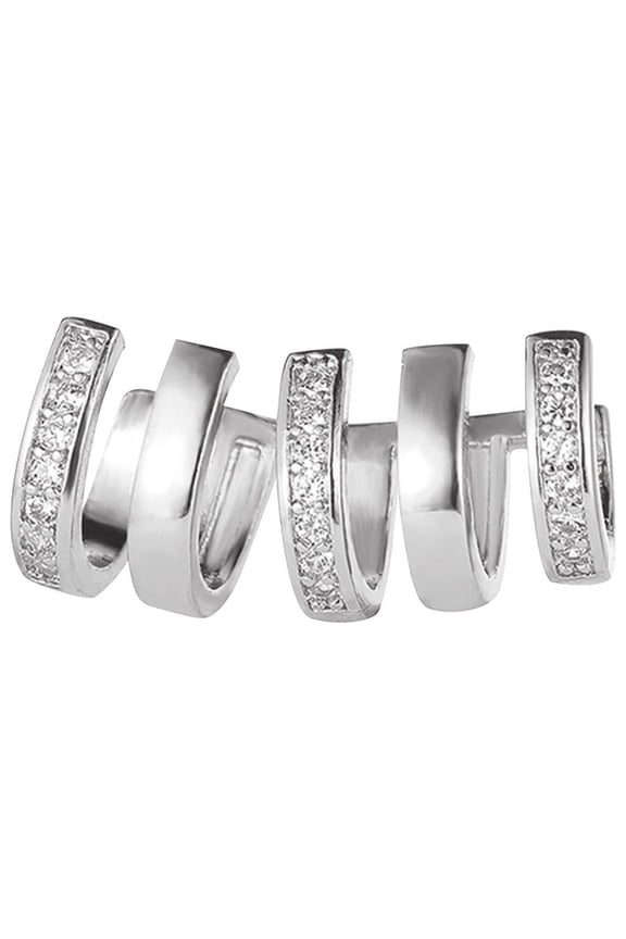 Women's Fashion Claw Curve Alloy Earrings for Casual Daily Ear Jewelry 2cm 1PC