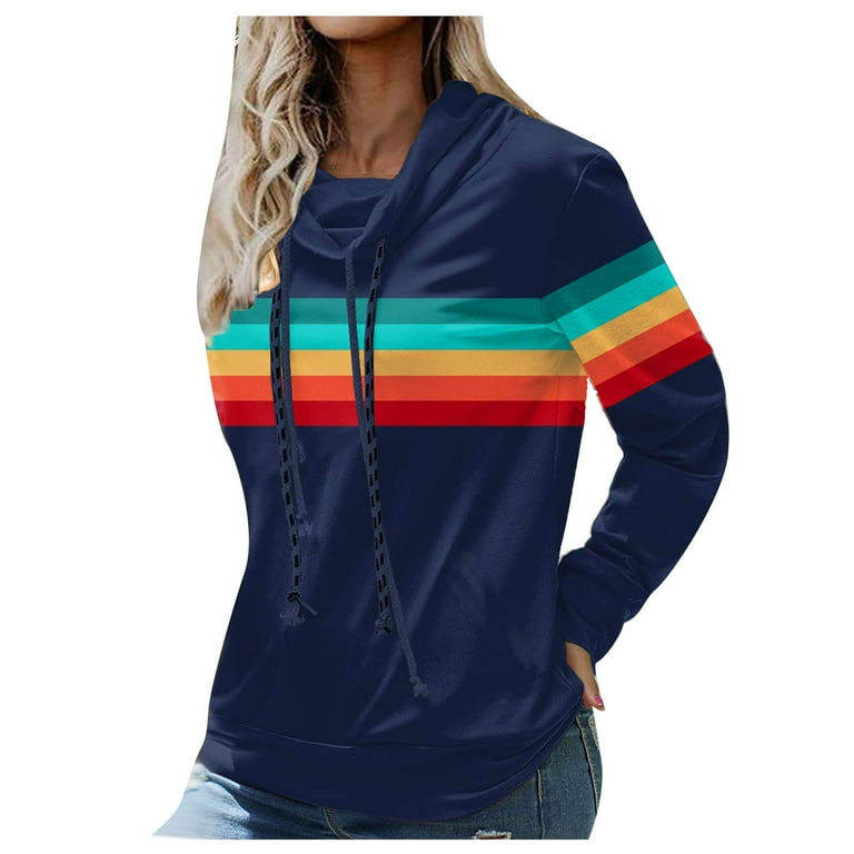 Womens rainbow hoodie shop