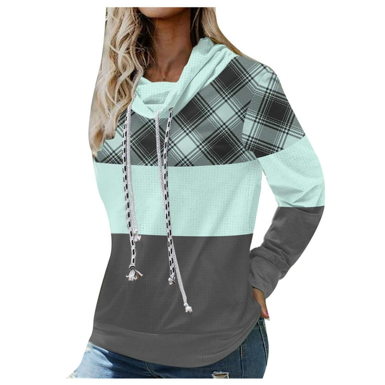 Colorblock best sale casual hoodie