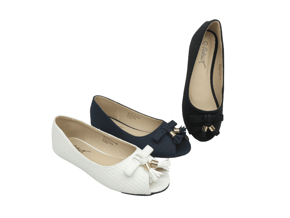 Women's Fashion Comfort Open Toe Flats W/Tassle