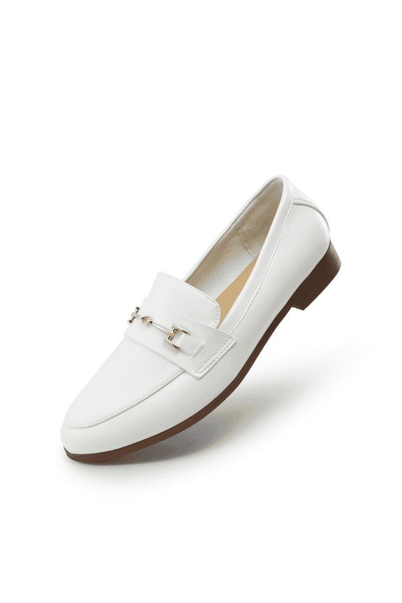 Women's Fashion Comfortable Loafers Leather Penny Loafers Flats Shoes