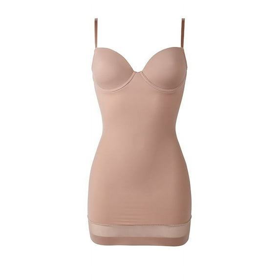 Women's Fashion Control Slips Slim Petticoat Under Dress Ropa Sexy Intimate Clothes Women's Underskirt Podobnik Under Dress (Nude,XL)