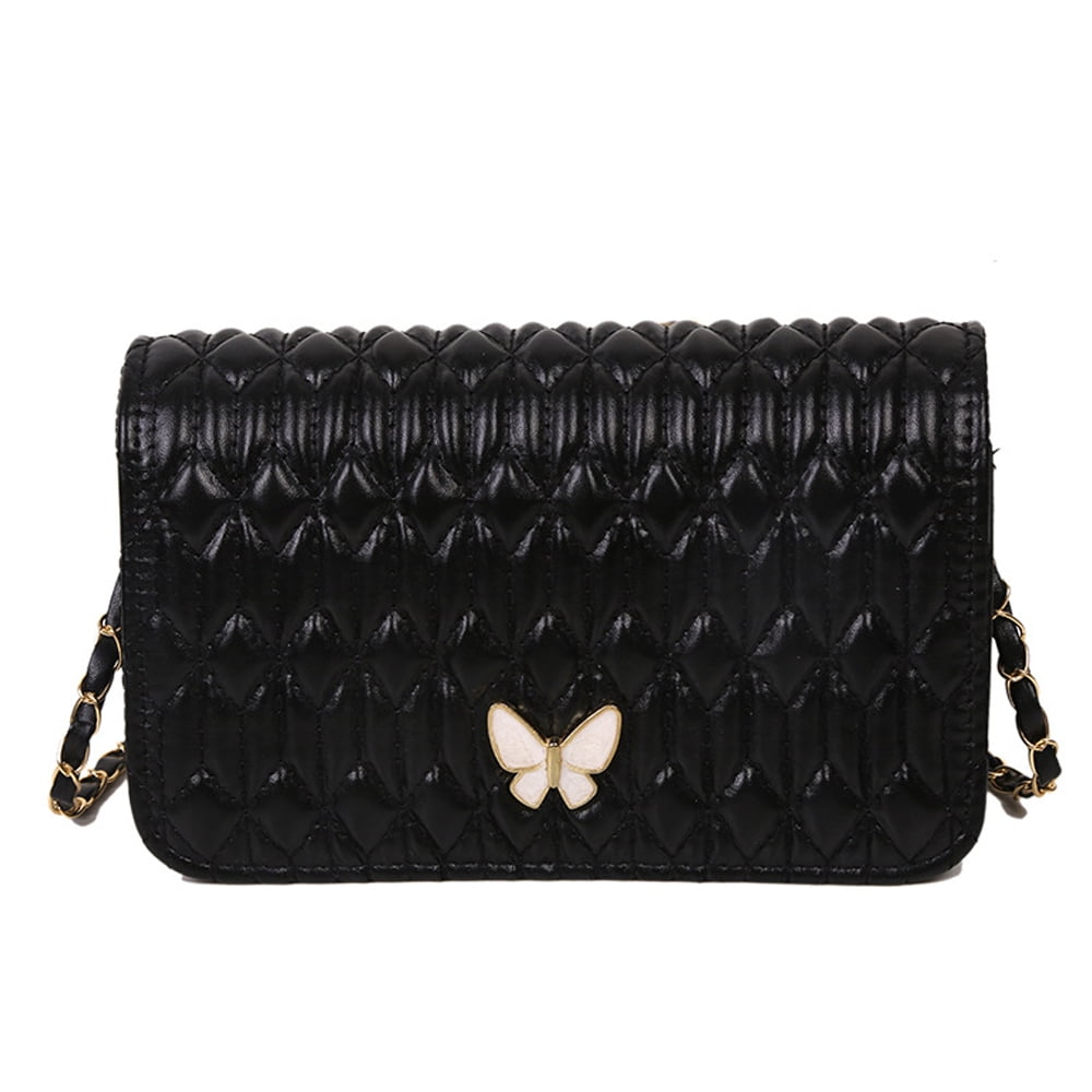 Women’s Fashion Crossbody Bags Lightweight Chain Strap Quilted Designer