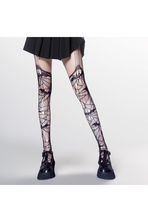 Women's Fashion Cute Day Lace Lace Strap Calf Socks Mid Tube Toe Socks Knee High Pantyhose for Women Animal Headpiece Garter Leggings for Women Need Womens Sleeveless Womens plus Size Stoking Garner