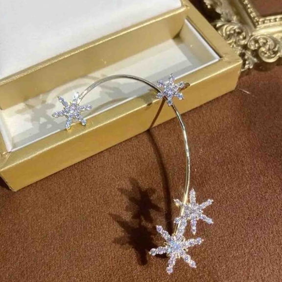 Women's FashionStar Non-pierced Ear Clips Earrings 2.20in Party Jewelry Accessory