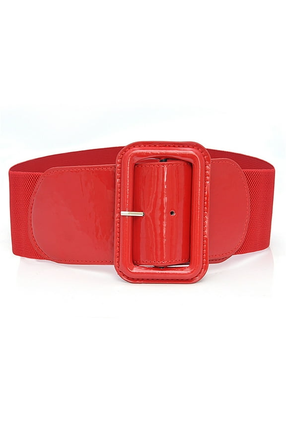 Women's Fashion Elastic Waist Belt with Decorative Buckle for Down Jacket Closure and Stylish Outerwear Accessories