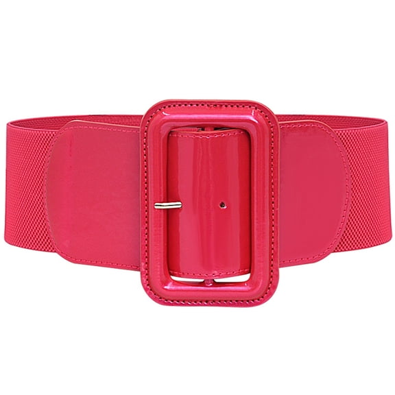 Women's Fashion Elastic Waist Belt with Decorative Buckle for Down Jacket Closure and Stylish Outerwear Accessories