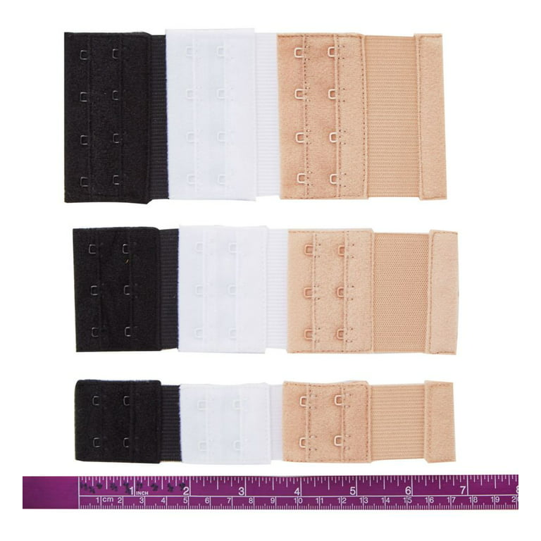Women's Fashion Forms 234 Soft Back Bra Extenders (Assorted 3 Hook)