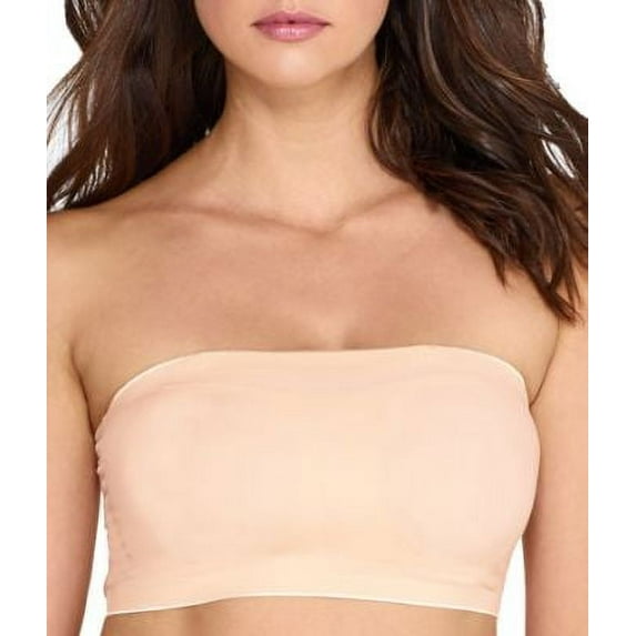 Women's Fashion Forms 29667 Laser Cut Bandeau Bra (Nude S)
