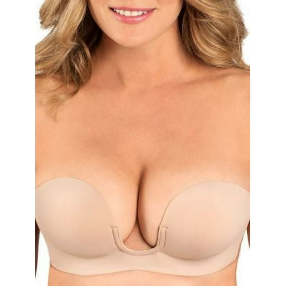 Women's Fashion Forms 29710 Voluptuous U Plunge Backless Strapless Bra (Nude DDD)
