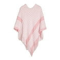 thumbnail image 1 of Women's Fashion Fringe Spring And Autumn Winter Batsleeve Sweater Pullover Striped Cape Sweater Shawl Ladies Wraps And Shawls Or Capes Shawl for Women plus Size Scarf Wraps for Women Evening Wraps And, 1 of 5