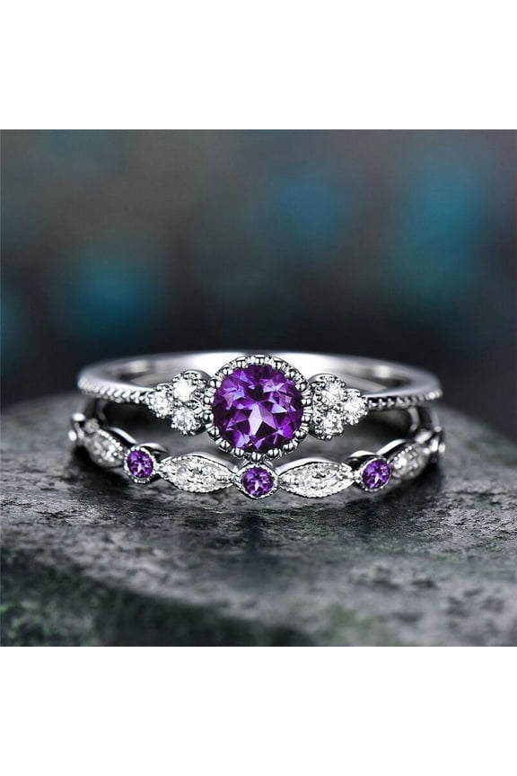 Women's Fashion Green Zircon Alloy Sapphire Ring