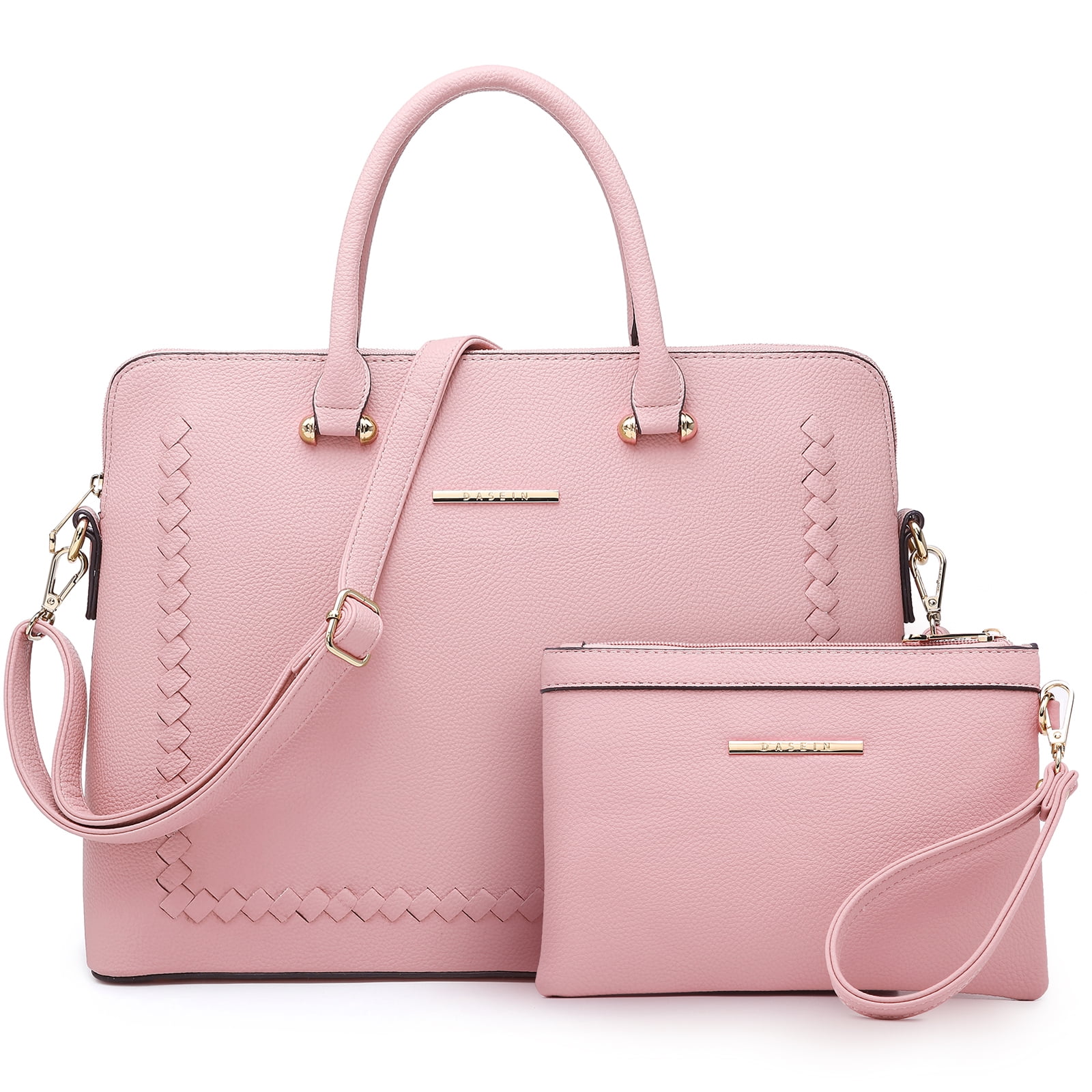 Women's Fashion Handbag Slim Shoulder Bag Tote Satchel Purse Top Handle Briefcase Work Bag for 14 in Laptop