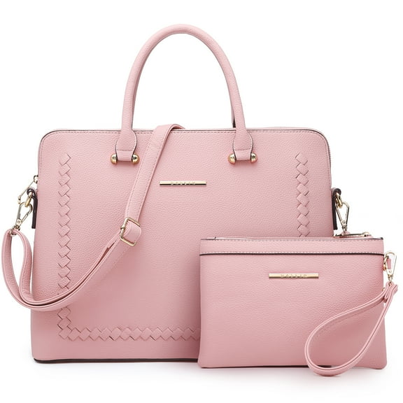 Women's Fashion Handbag Slim Shoulder Bag Tote Satchel Purse Top Handle Briefcase Work Bag for 14 in Laptop