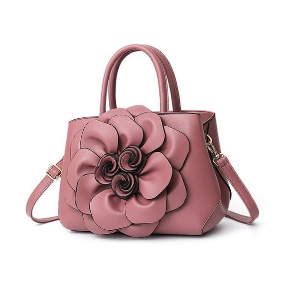 Women's Fashion Handbags Tote Bags Flower Design Shoulder Bag Top Handle Satchel Purse