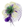 thumbnail image 1 of Women's Fashion Headband Elegant Mesh Tulle Halloween Decor Hat Clip Headband Headbands for Women Purple One Size, 1 of 2