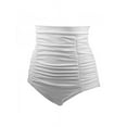 thumbnail image 1 of Women's Fashion High Waist Bikini Ladies Pleated Swimming Briefs Shorts, 1 of 3