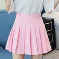 thumbnail image 1 of Women's Fashion High Waist Pleated Mini Skirt Slim Waist Casual Tennis Skirt Pencil Skirts for Women Adult Skirts for Women plus Size Summer Skirts Teal Skirt Skirt Hanger Animal Print Skirt Daybed, 1 of 5