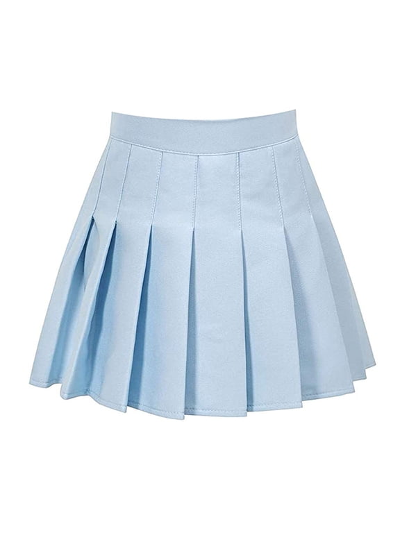 Women's Fashion High Waist Pleated Skirt Slim Waist Casual Tennis Skirt Skirt and Top Set for Women