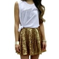 thumbnail image 1 of Women's Fashion High Waist Pleated Solid Color Short Skirt Loose Sequin Skirt Swing Skirt Pleated Tennis Skirt Workout Skirt Twin Size Bed Skirt Denim Skirts for Women Midi Length Long Skirt with Slit, 1 of 6