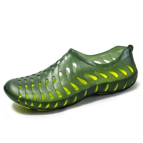 Women's Fashion Hollow Soft Water Shoes Summer Breathable Garden Beach Sandals Wear soft-soled cap-toe sandals