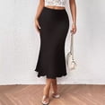 thumbnail image 1 of Women's Fashion Knitted Jacquard High Waisted Stretch Hip Fishtail Skirt Long Skirt Size S, 1 of 10