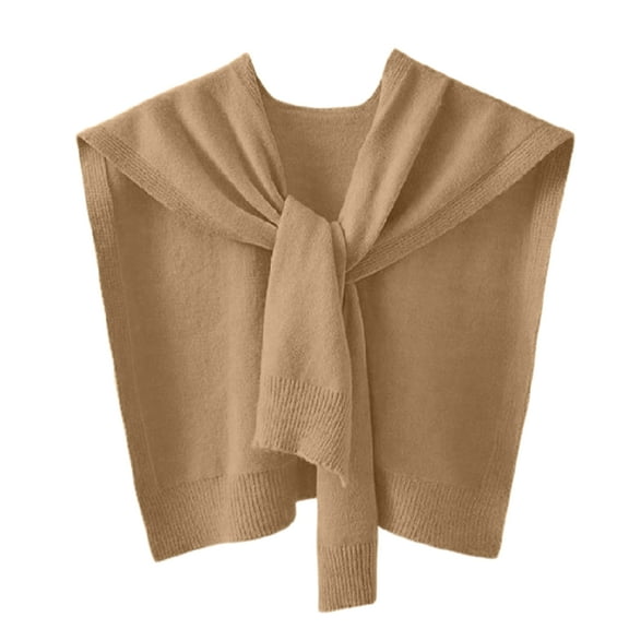 Women's Fashion Knitted Shawl - Sweater Shawl for Air-Conditioned Rooms Khaki One Size