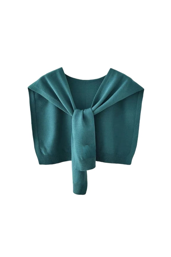 Women's Fashion Knitted Shawl - Sweater Shawl for Air-Conditioned Rooms Turquoise One Size