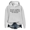 thumbnail image 1 of Women's Fashion Letter Print Hoodie Casual Loose Fit Pullover Sweatshirt Comfortable Stylish Streetwear Top for Everyday Wear, 1 of 1