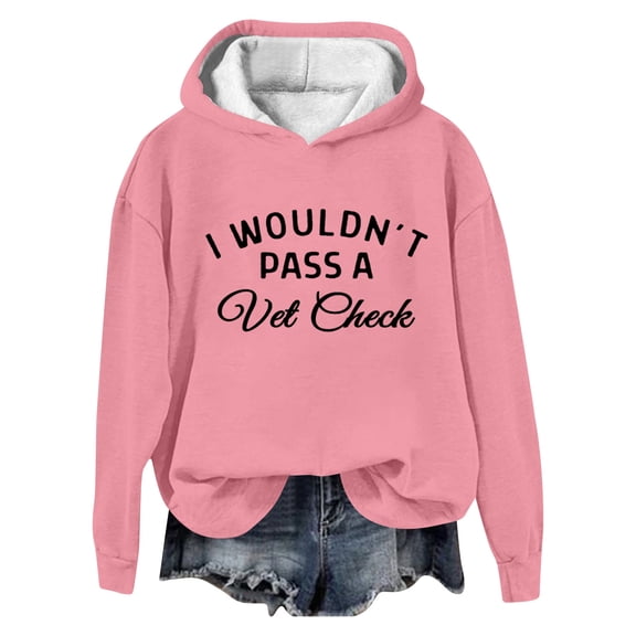 Women's Fashion Letter Print Hoodie Casual Loose Fit Pullover Sweatshirt Comfortable Stylish Streetwear Top for Everyday Wear