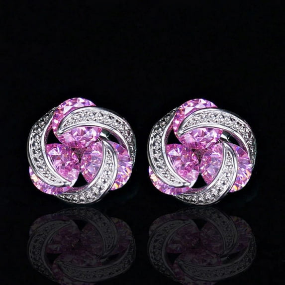 Women's Fashion Mix And Match Color Zircon Earrings