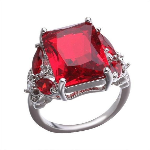 Women's Fashion Natural Ruby Horse Eye Ring