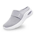 thumbnail image 1 of Women's Slippers Comfortable Beach Footwear Non- Solid Color Summer Fashionable Net Cloth Covered Toe Design, 1 of 9