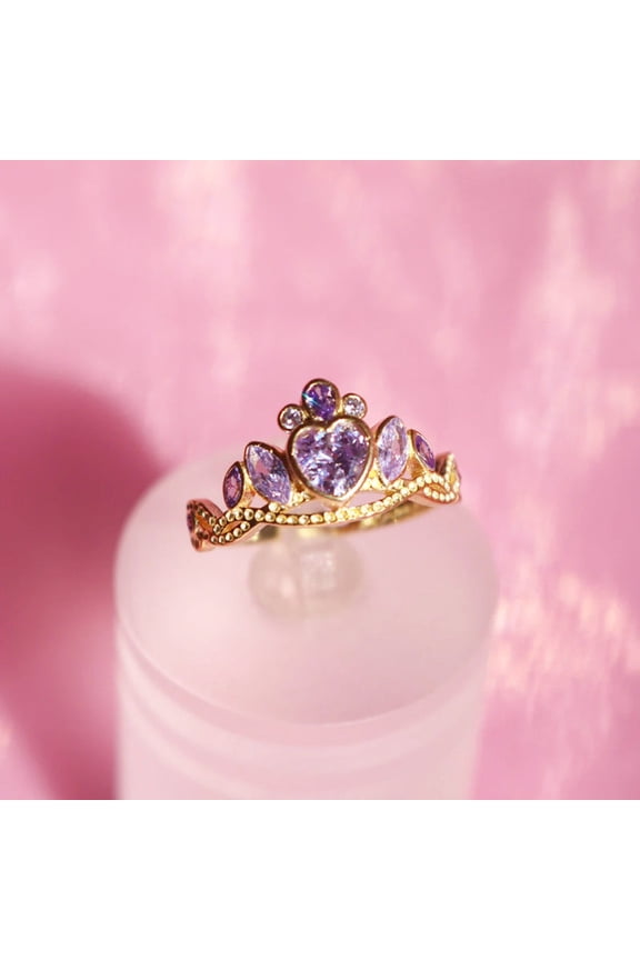 Womens Open Ring Adjustable Crown Design Gold Ring Silver Ring Metal Ring Electroplated Elegant Fashion Ring Crown Ring for Women Jewelry
