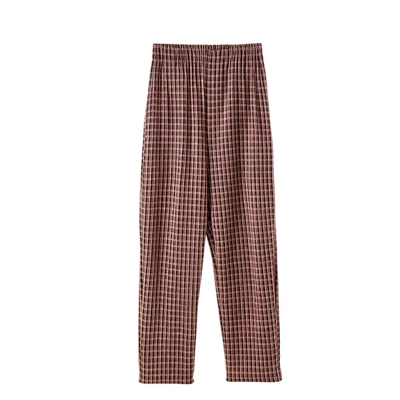 Women's Fashion Plaid Elastic Waist Thickened Warm Pajama Pants 2025 Trendy Loose Lazy Style Thermal Fabric Comfy Home Loungewear Cold-Season Bottoms