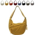 thumbnail image 1 of Women's Fashion Plain Color Nylon Crossbody Bag, Nylon Crescent Bag Slouchy Dumpling Sling Bag, 1 of 7