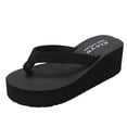 thumbnail image 1 of Women's Fashion Platform Flip Flops Arch Support Slippers High Heel Comfortable Thong Sandals for Summer, 1 of 9