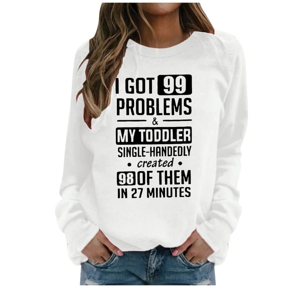 Women's Fashion Print Long-sleeved Hooded Sweatshirt Casual Blouse Pullover Y7k