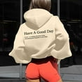 thumbnail image 1 of Women's Fashion Print Loose Hoodie Color Hoodie for Women Hooded Sweat Shirts Long Winter Jacket Lightweight Casual Sweatshirt Tunic Sweater Dress Women Women Hoodie Zipper Snap Pullover Hoodie Female, 1 of 3