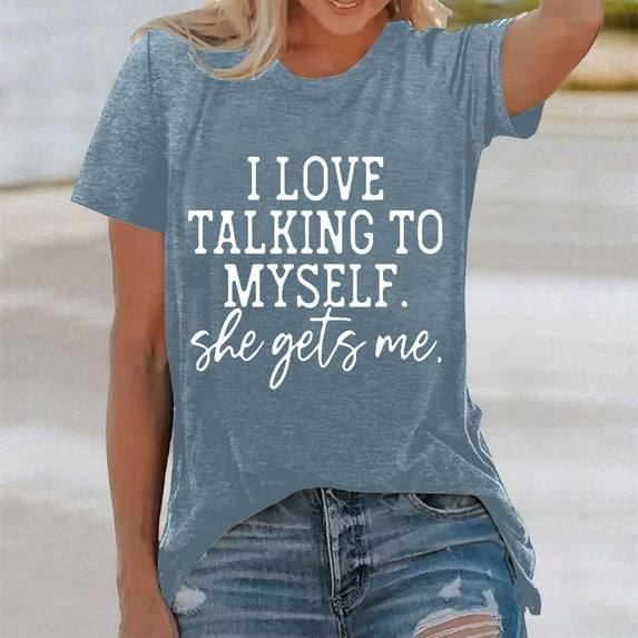 Women's Fashion Print Top Loose Crew Neck T Shirt Short Sleeve Tops for Women Summer Running Shirts Women Workout Loose Tops Women Loose Womens Athletic Top Workout Tees Women Long Sleeve T Shirt Tee