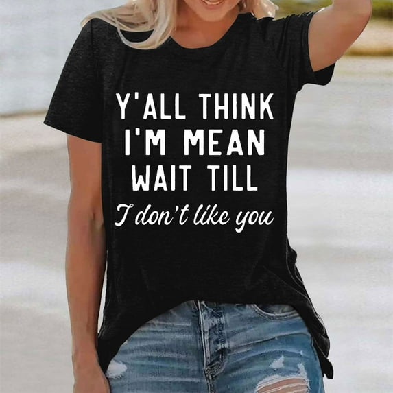 Women's Fashion Print Top Loose Crew Neck T Shirt for Women T Shirts Women Set Womens Long Tee Shirt Shirts Women Loose Fit Synthetic Long Sleeve Shirt Women Womens Long Sleeve Compression Shirts