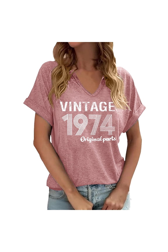 Women's Fashion Print Top With Loose Fit Crew Neck Tee Stylish Casual Statement Shirt For Everyday Wear Workout Tops for Women