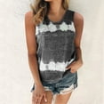 thumbnail image 1 of Women's Fashion Printed Sleeveless Vest T-shirt Blouse Round Neck Casual Tops Blouse Neck Silk Satin Blouse Long Sleeve Long Sleeve Scoop Neck Tee, 1 of 6