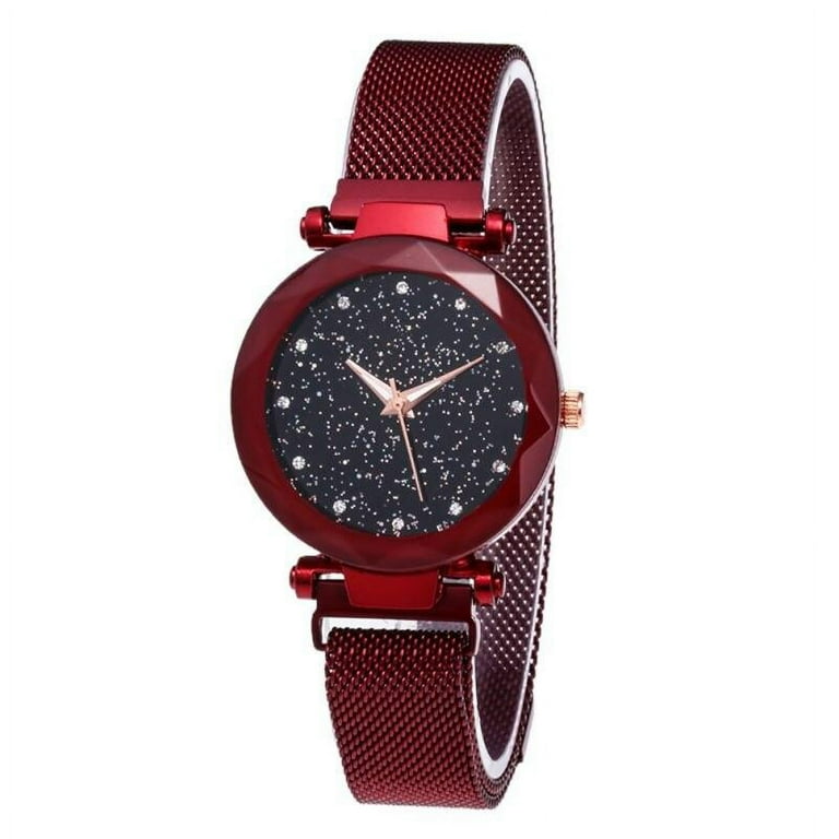 Women's Fashion Prismatic Glass Scale Starry Sky Stainless Steel