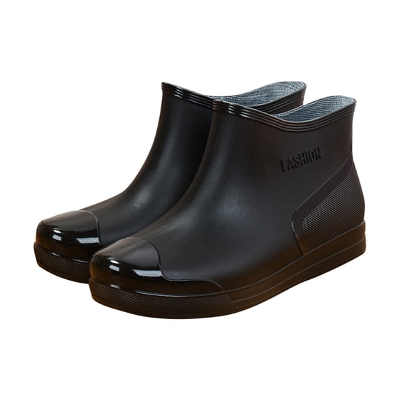 Women's Fashion Rain Boots Low Cut Short Tube Water Shoes With Non Soles For Rainy Days Outdoor Activities And Wet Conditions