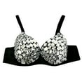 thumbnail image 1 of Women's Fashion Rhinestone New Punk Lady Goth Silver Party Studded Bra, 1 of 3