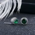 thumbnail image 1 of Women's Fashion Round Color Zircon Earrings, 1 of 1