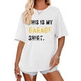 thumbnail image 1 of Women's Fashion Round Neck T Shirt Women's Top Cute Floral Alphabet Print Short Sleeve Pattern T Shirt Long Sleeve Shirts Tall Athletic Wear for Woman Loose Work Tops Women Neck Top for Women Womens, 1 of 5